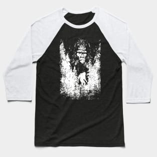 Bigfoot Silhouette Retro Sasquatch Baseball T-Shirt